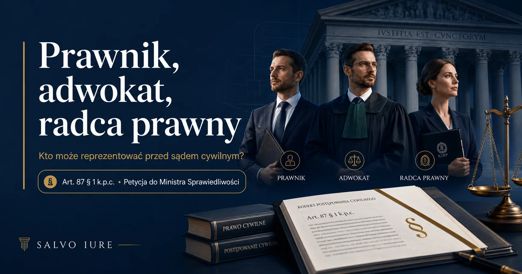 Prawnik a adwokat i radca prawny - pełnomocnik w sądzie