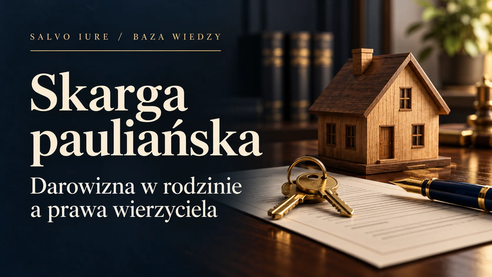 Skarga pauliańska a darowizna w rodzinie – kiedy wierzyciel może sięgnąć po przekazany majątek?